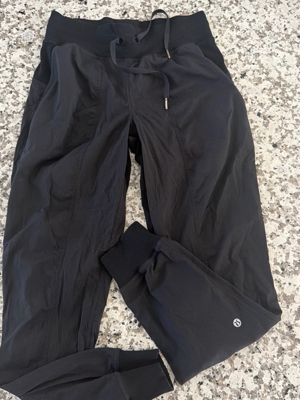 lululemon athletica Black Men's Joggers with Drawstring Waist